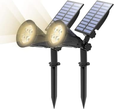 T-Sun 2 Pack LED Solar Spotlights